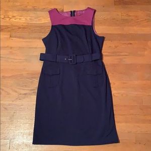 Cute & Comfy Purple Merona Dress w/ Belt